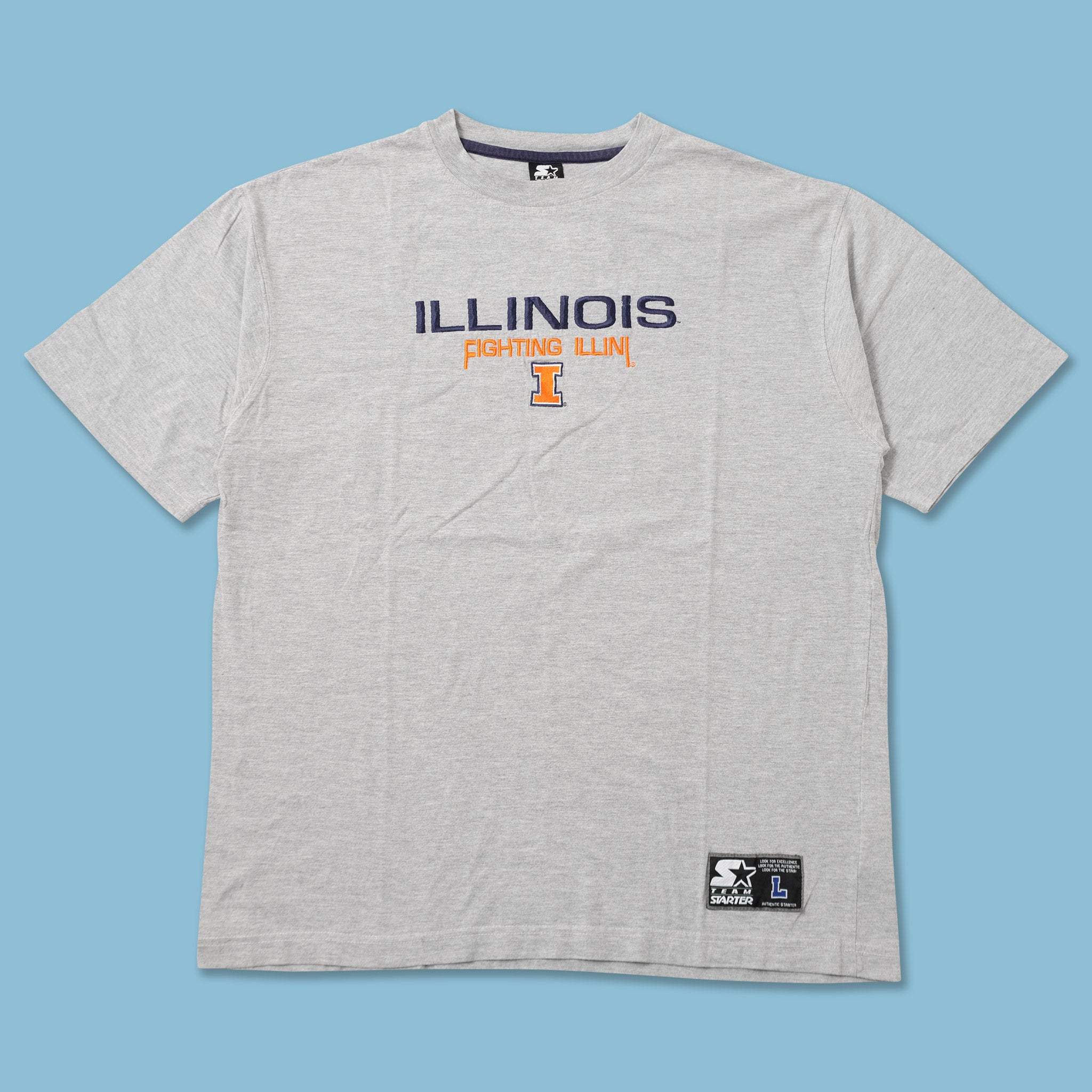 Vintage Starter Fighting Illinois T-Shirt Large