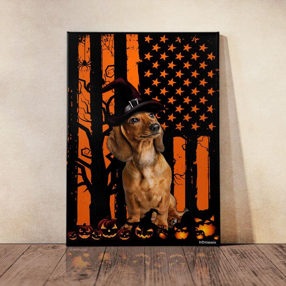 Dachshund Halloween Canvas And Poster Wall Art | Wall Decor