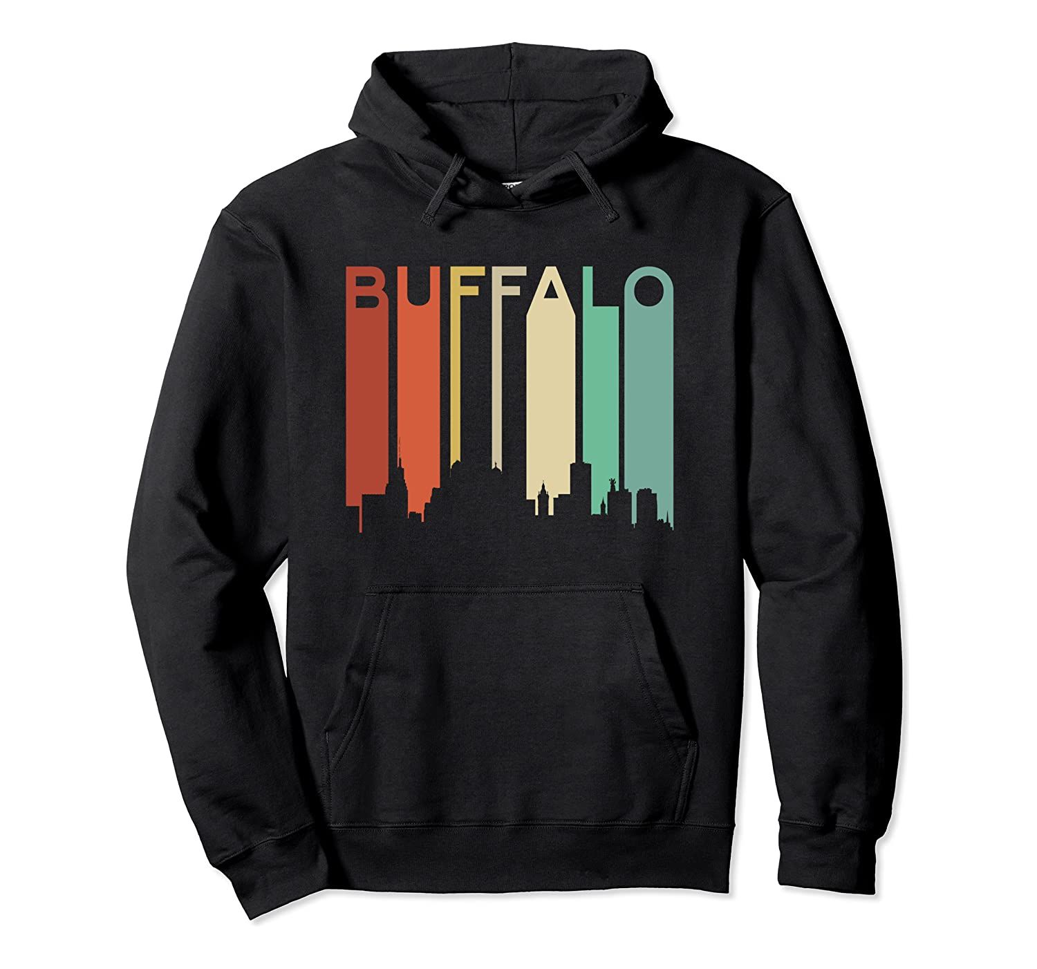 Buffalo New York Retro Skyline Bridge Vintage City Nyc Ny Pullover Hoodie, T-Shirt, Sweatshirt