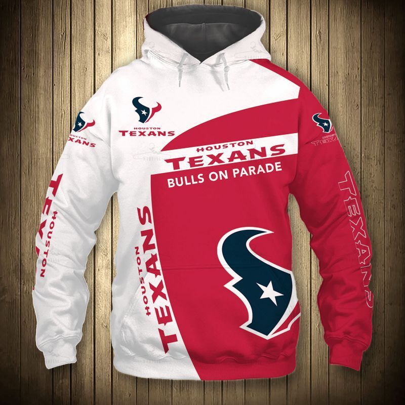 Houston Texans Hoodie 3D  Sweatshirt Pullover Gift S