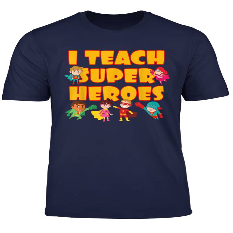 I Teach Super Heroes Comic Book Hero Teacher T Shirt - ReadingLLC