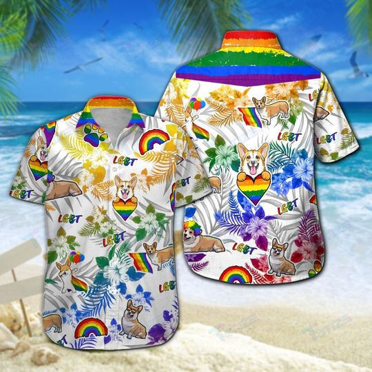 Corgi Lgbt All Over Printed Hawaii Shirt Size S Ha6983