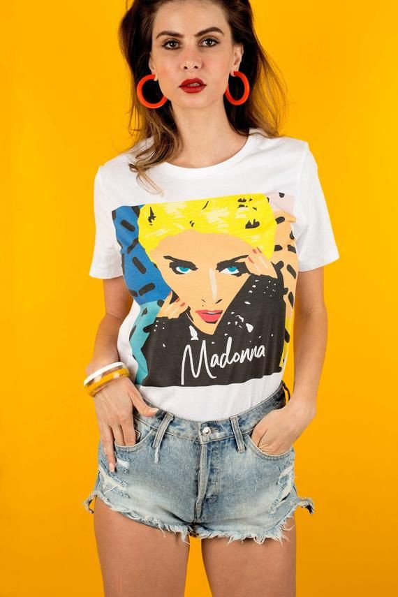 Madonna Graphic Art 80 S Shirt Punk Rock Shirt