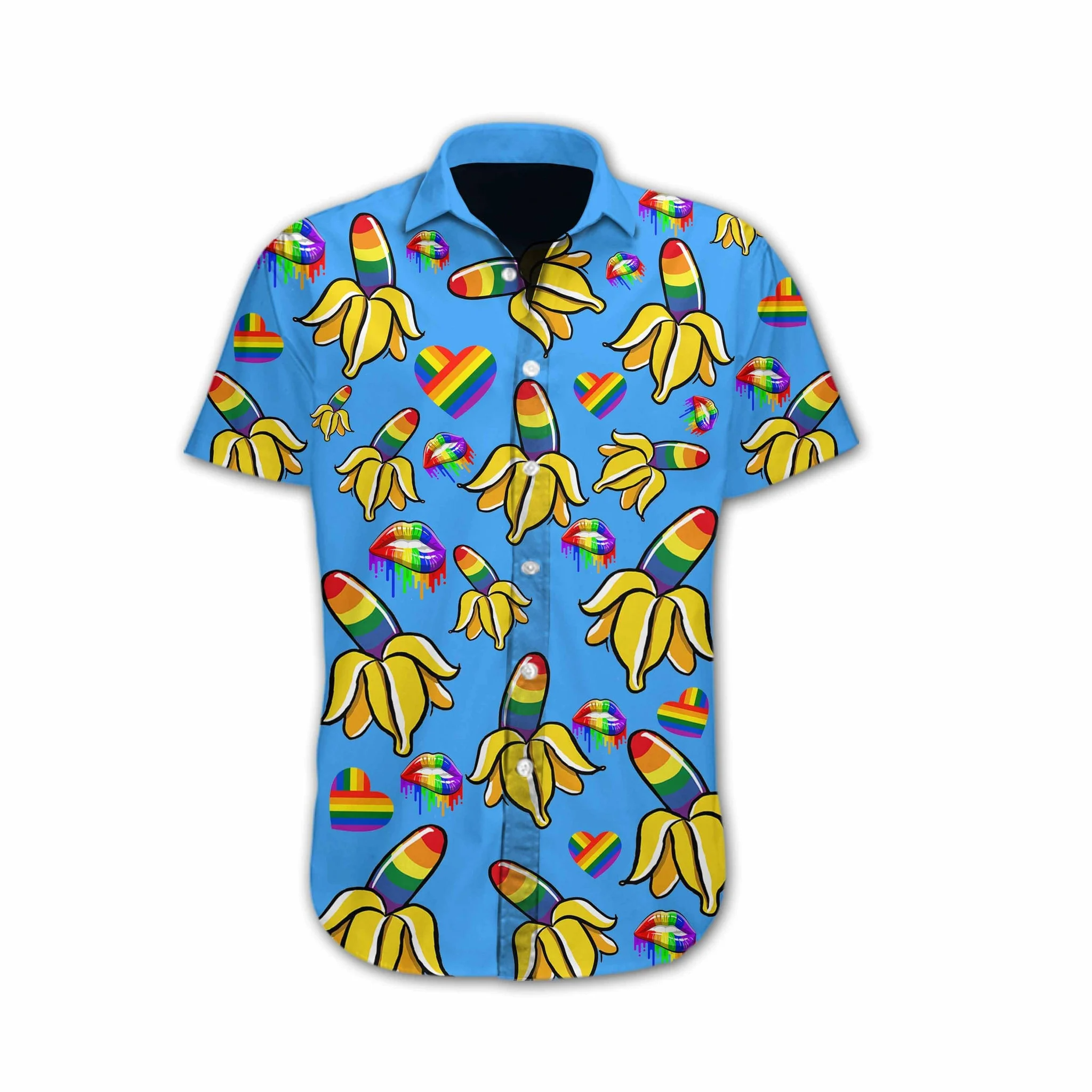 Gay Pride Gift Hawaii Banana Design Hawaii Shirt Ha40002