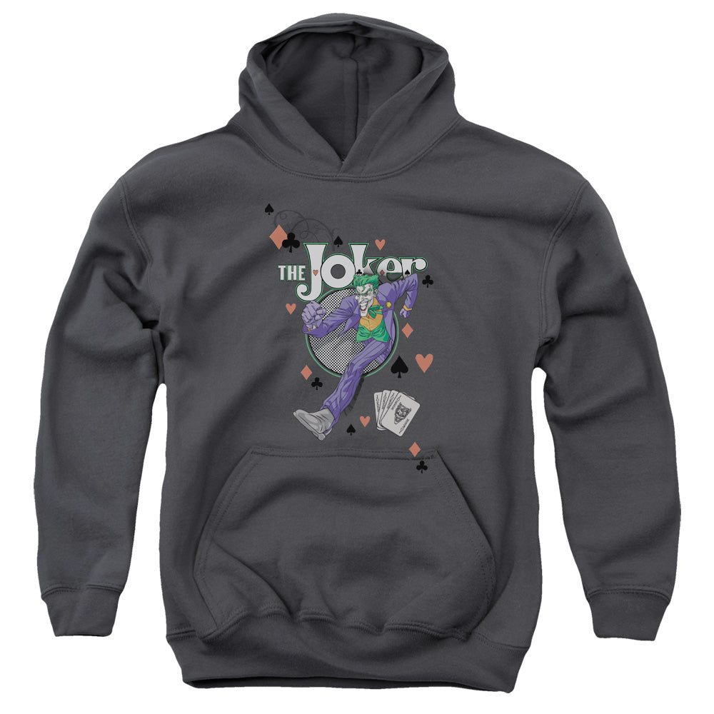 Batman Always A Joker Kids Youth Hoodie Charcoal