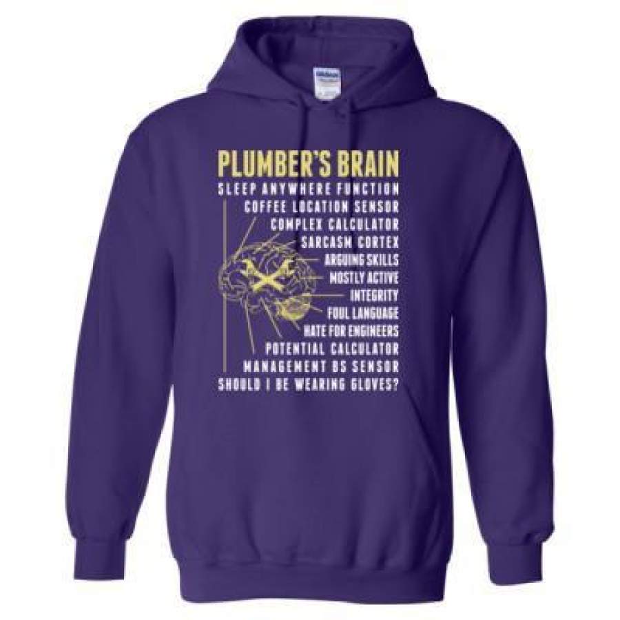 AGR Plumbers Brain – Heavy Blend™ Hooded Sweatshirt