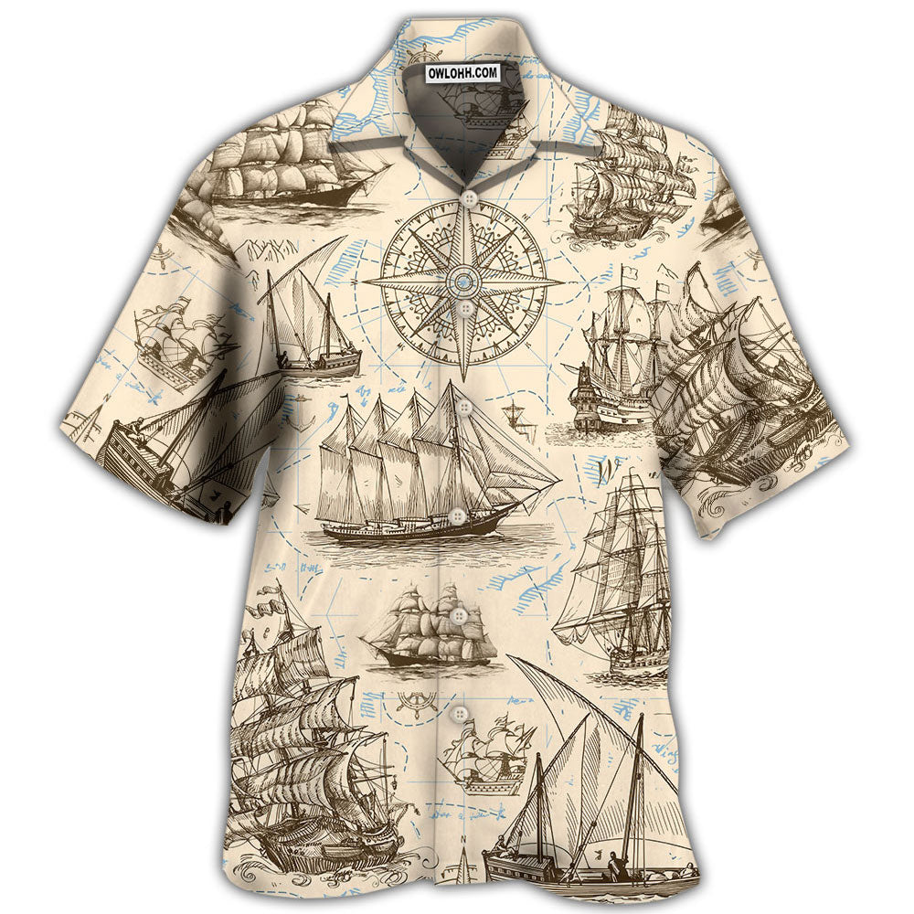 Sailing Vintage Pirate Map Hawaii Shirt Ha33628