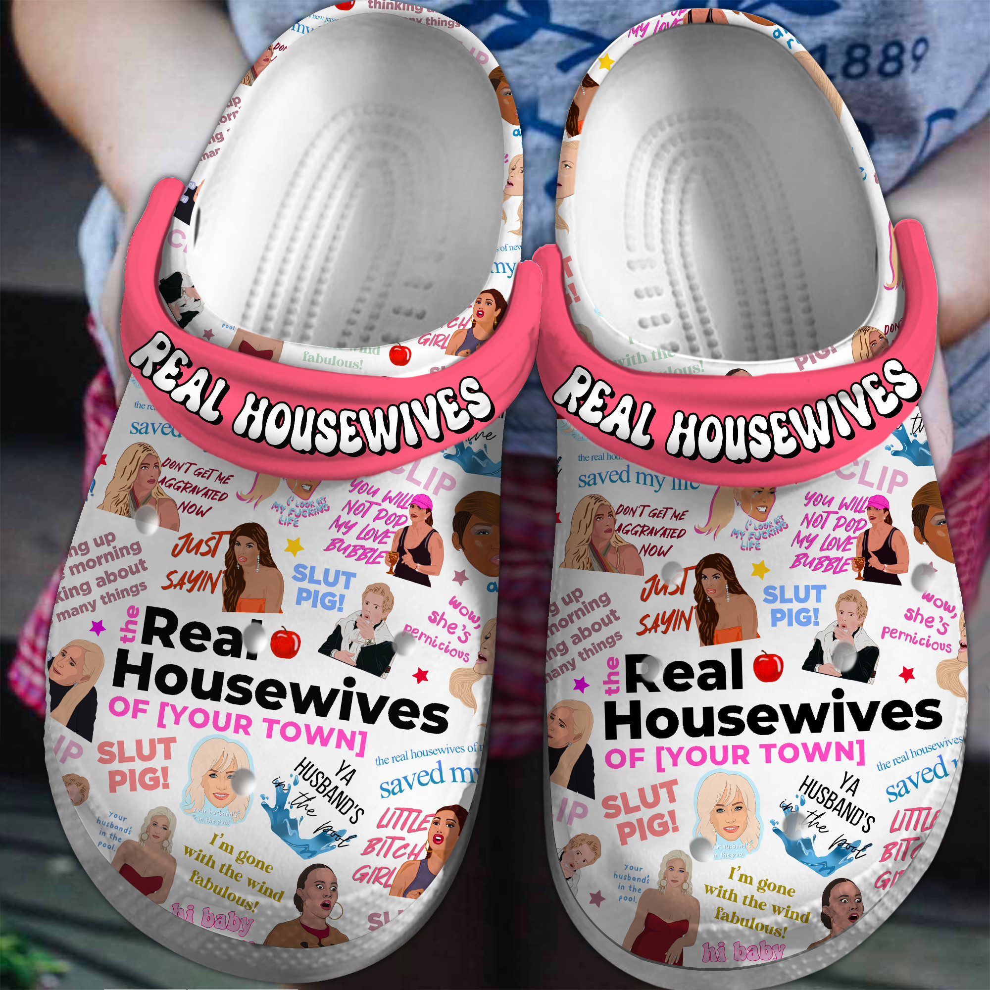 Real Housewives Tv Series Crocss Clogs For Men Women And Kid Bm1411-1409