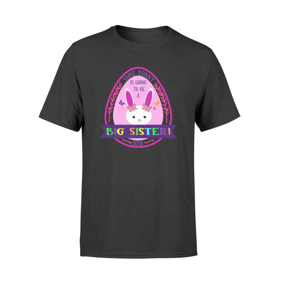 Easter Big Sister Announcement For Girls T Shirt