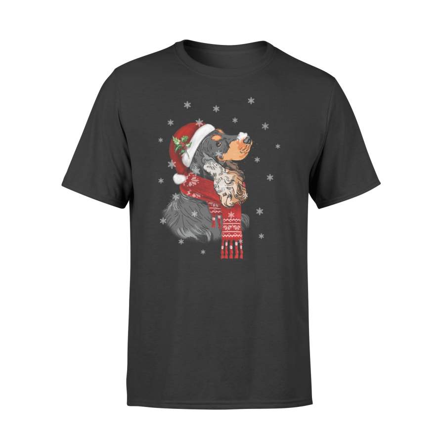 Cocker spaniel Scarf Christmas T- shirt, Cute Christmas T-shirt TT – Standard T-shirt