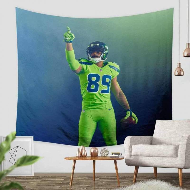 3D Custom Doug Baldwin Seattle Seahawks Tapestry Throw Wall Hanging Bedspread