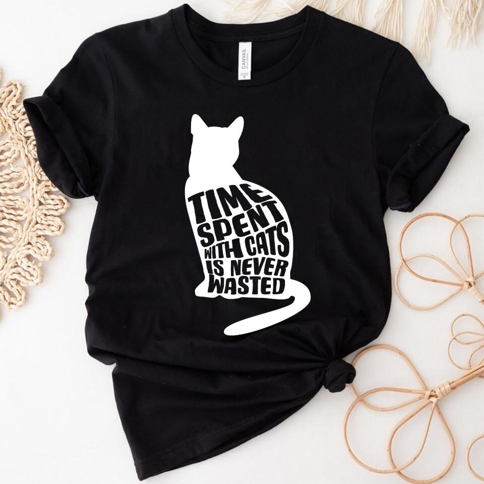 Trending Personalized – Time Spent With Cats Is Never Wasted Women Shirt