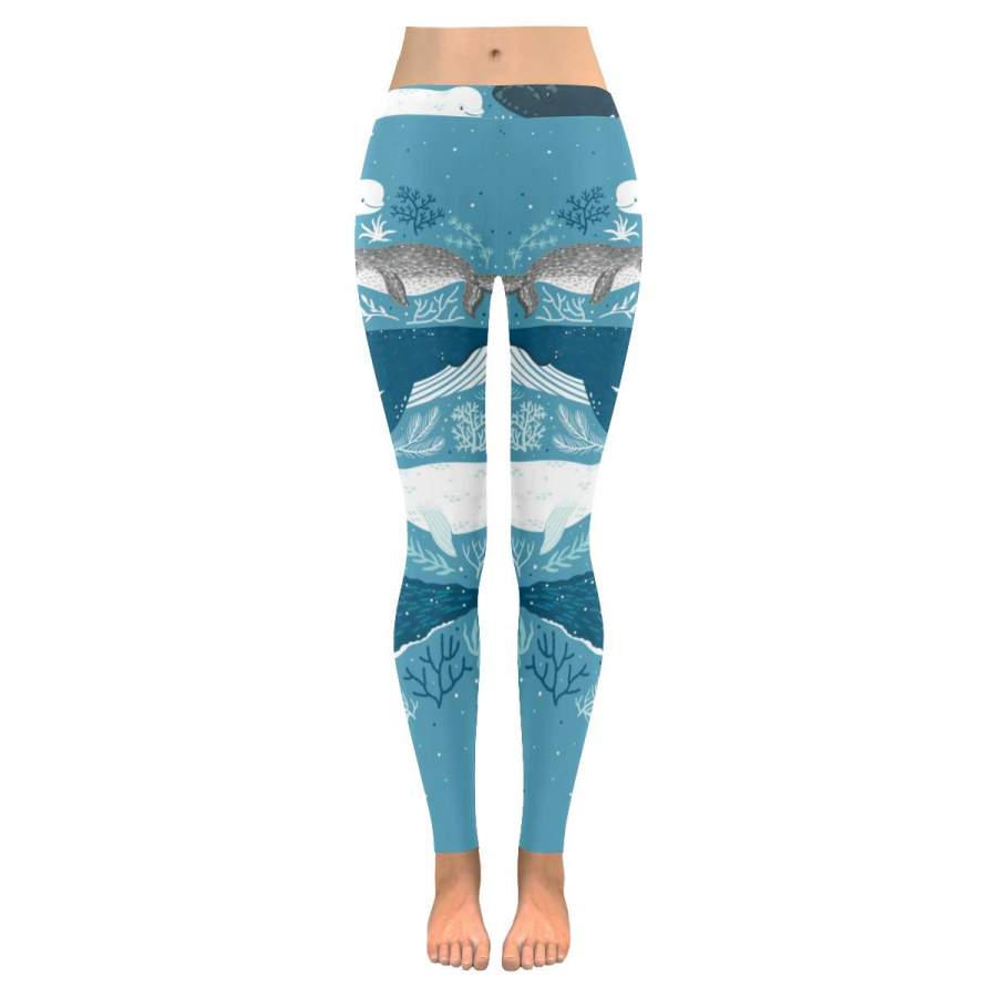 Whale Leggings Plus Size