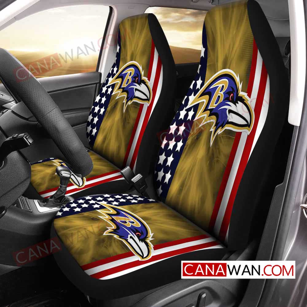 Baltimore Ravens Style135 3D Customized Personalized Car Seat Cover