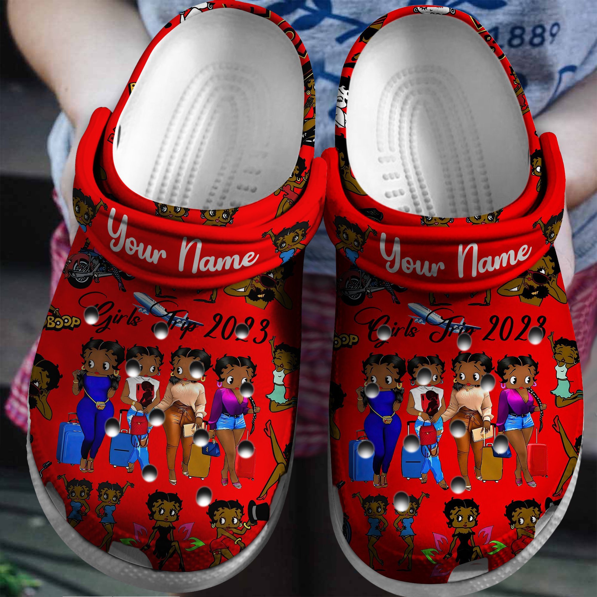 Betty Boop Cartoon Crocs Crocband Clogs Shoes Comfortable For Men Women and Kids 2