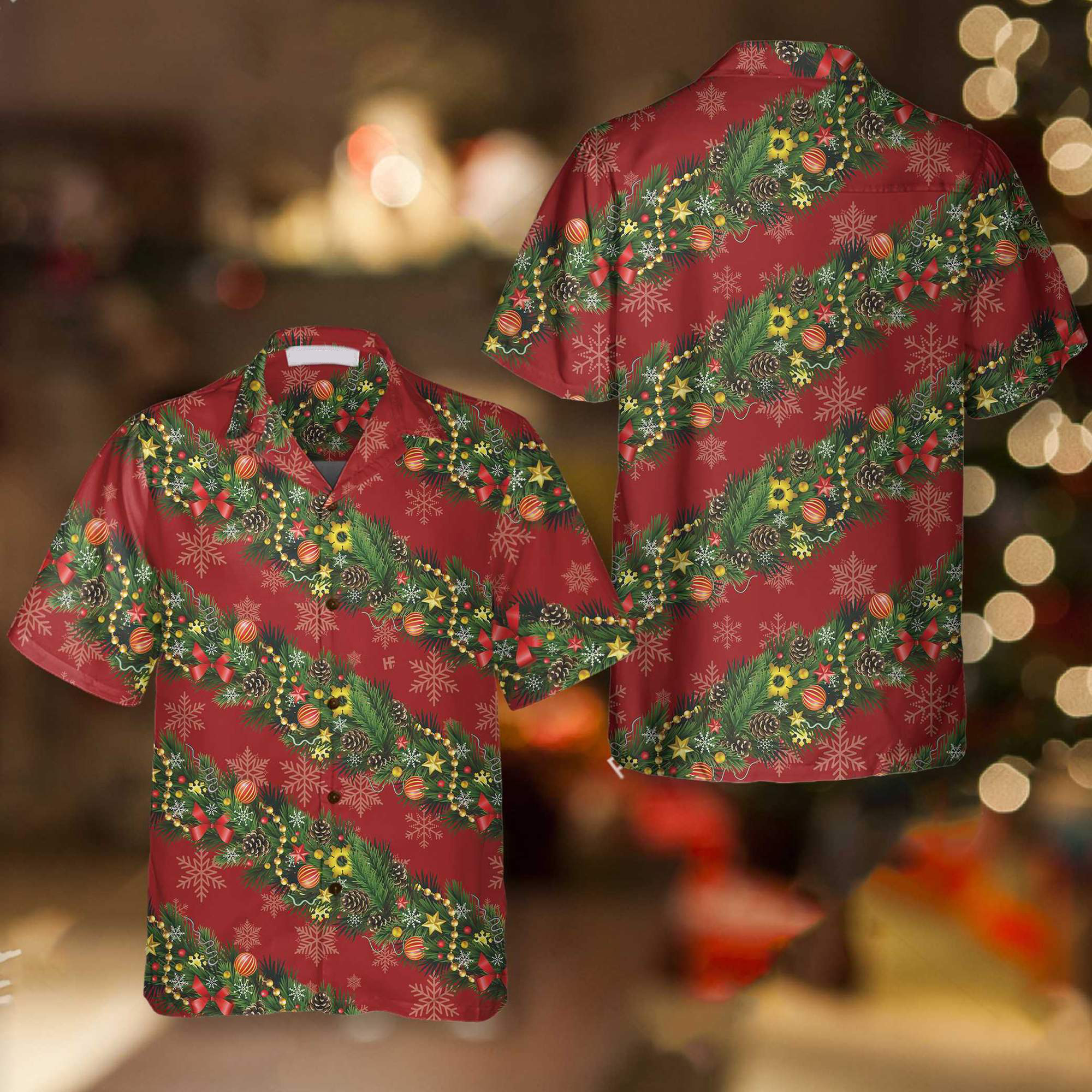 Christmas Decorations With Snowflakes Hawaii Shirt Saleoff 061121 Ha53979