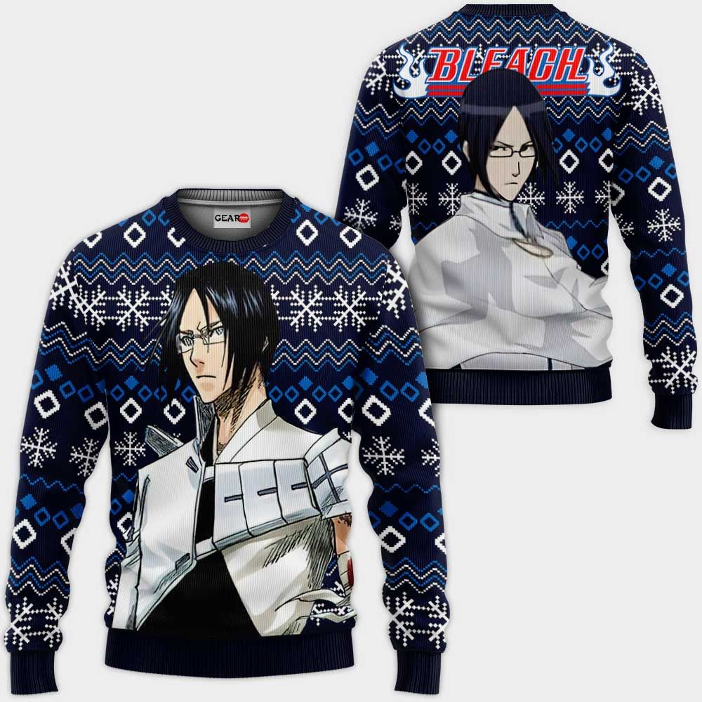 Uryu Ishida Ugly Christmas Sweater Custom Anime Bl Xmas Gifts