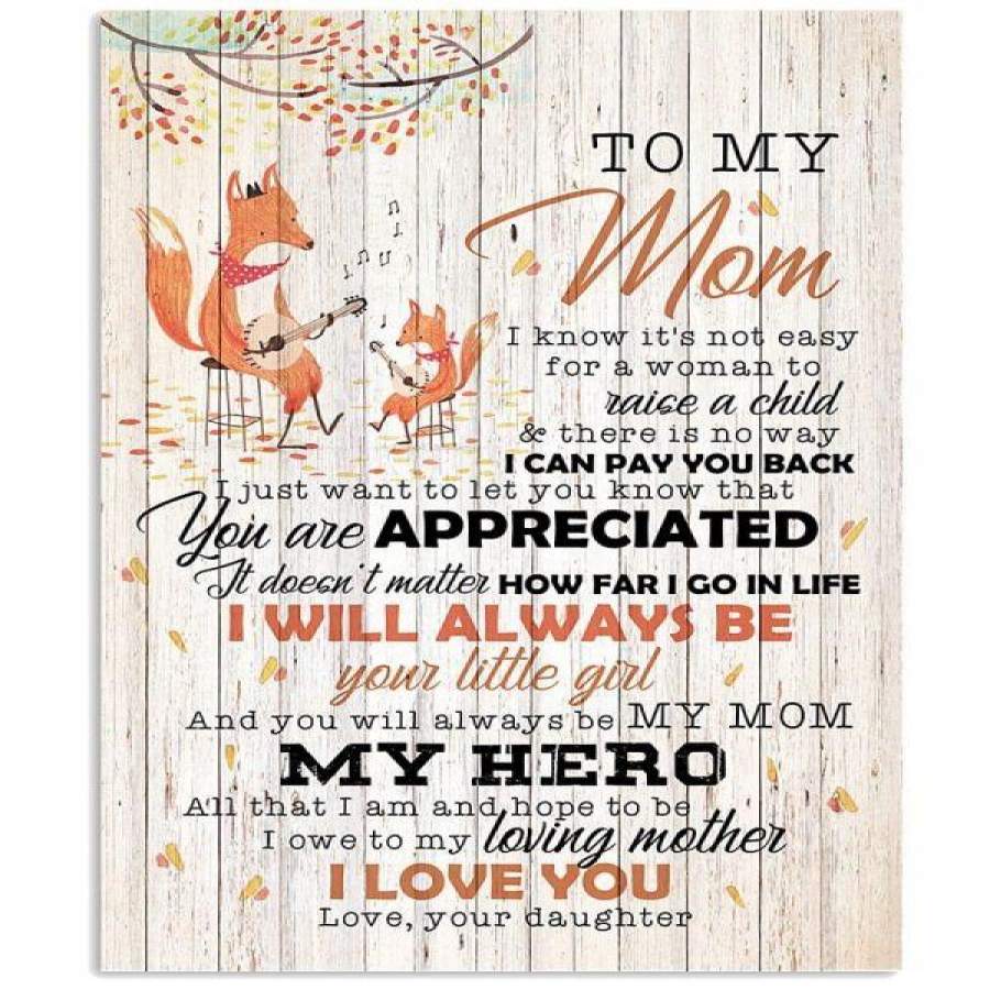 TO MY MOM, MY HERO FOX Vertical Poster