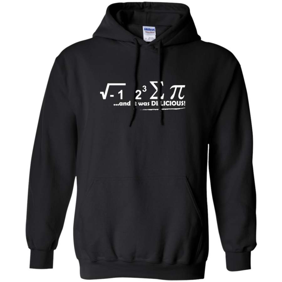 AGR I Ate Some Pie And It Was Delicious white Gildan Pullover Hoodie