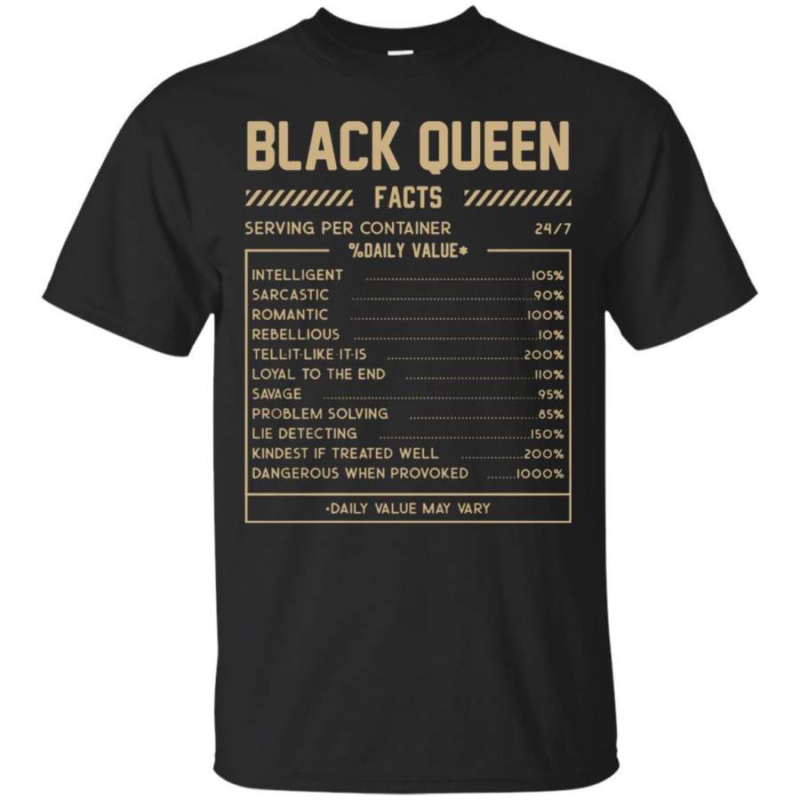 Black Queen Facts Funny T-shirts