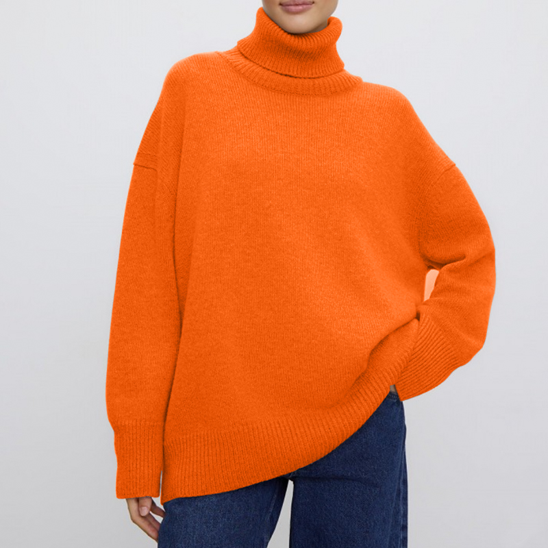 WYWM Cashmere Elegant Turtle Neck Women Sweater Soft Knitted Basic Pullovers O Neck Loose Warm Female Knitwear Jumper alx