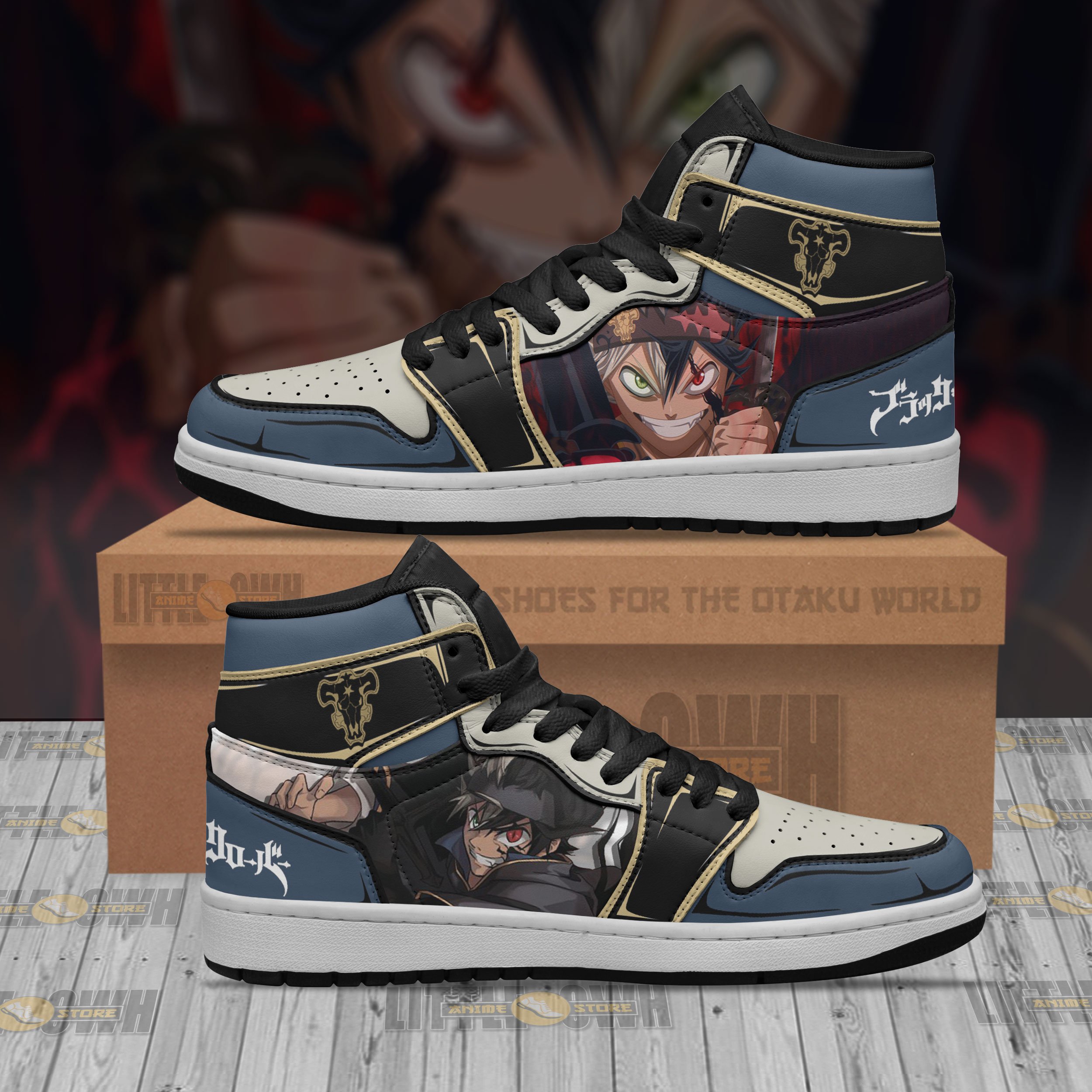 Asta Jd Sneakers Custom Black Clover Anime Shoes