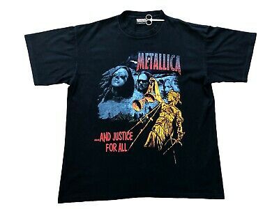 Vintage Metallica Tee Justice For All Band Shirt 5719