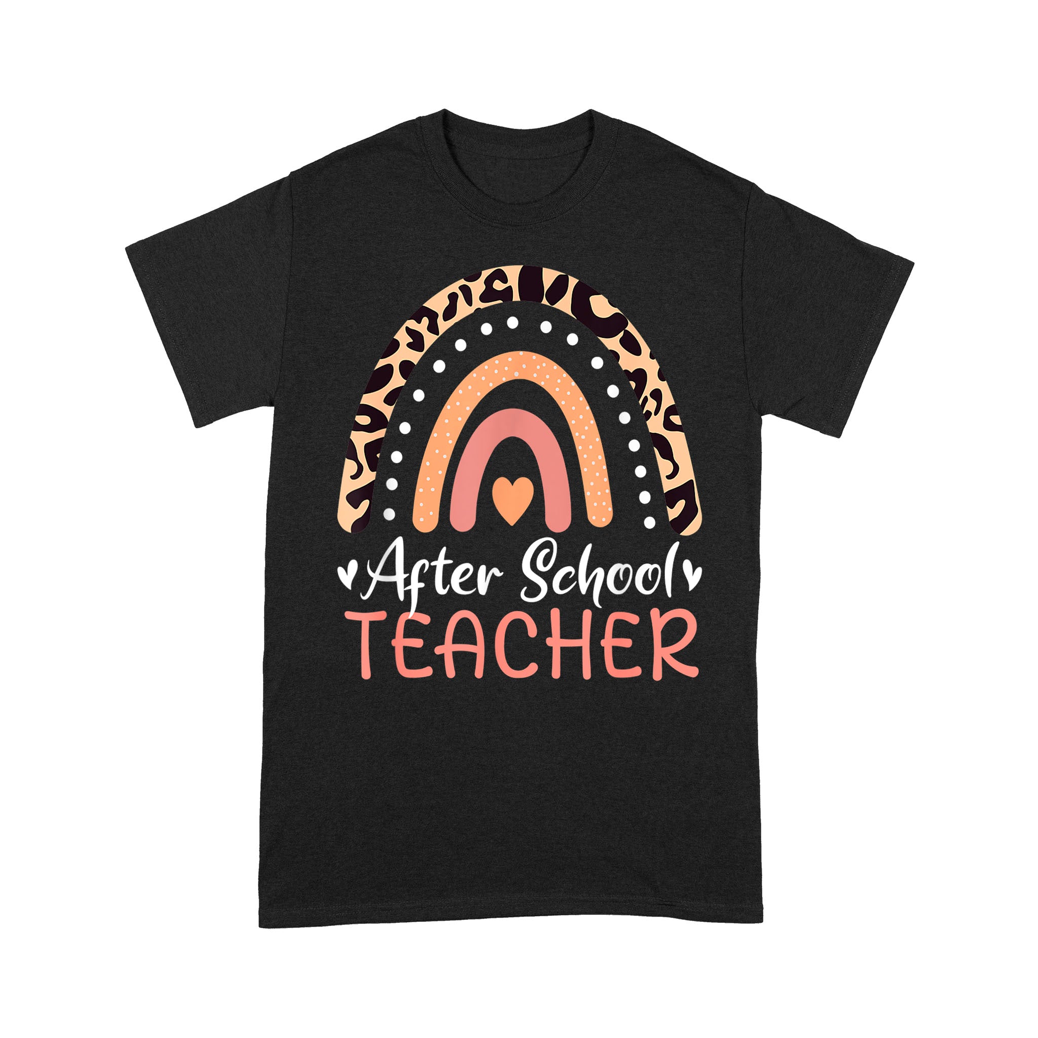 After School Teacher Leopard Rainbow Appreciation Back To School Shirt Back To School Gifts