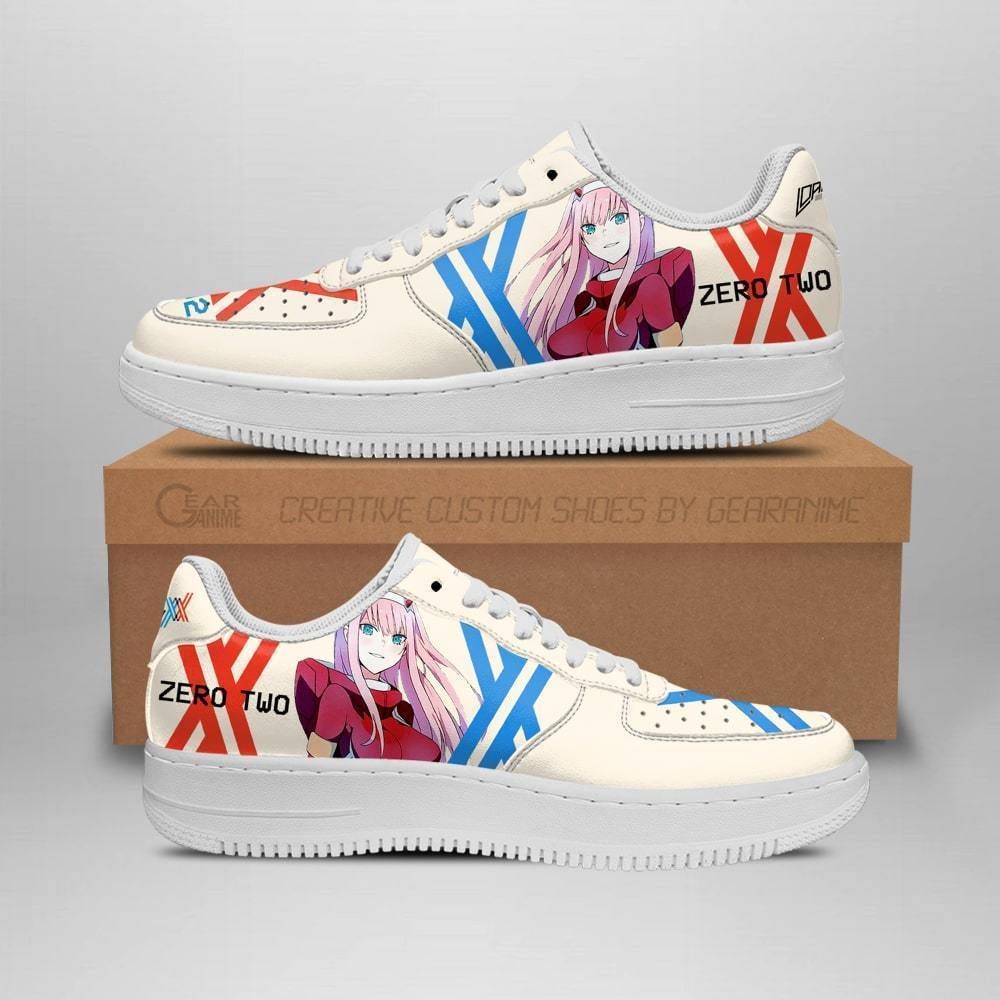 Darling In The Franxx Code 002 Zero Two Air Force Shoes Sneakers Custom Anime