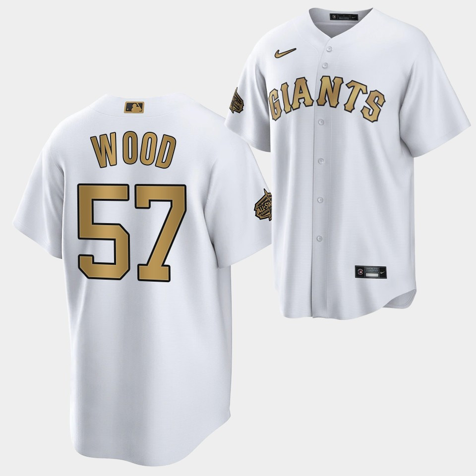 2022-23 All-Star San Francisco Giants Alex Wood 57 White Jersey