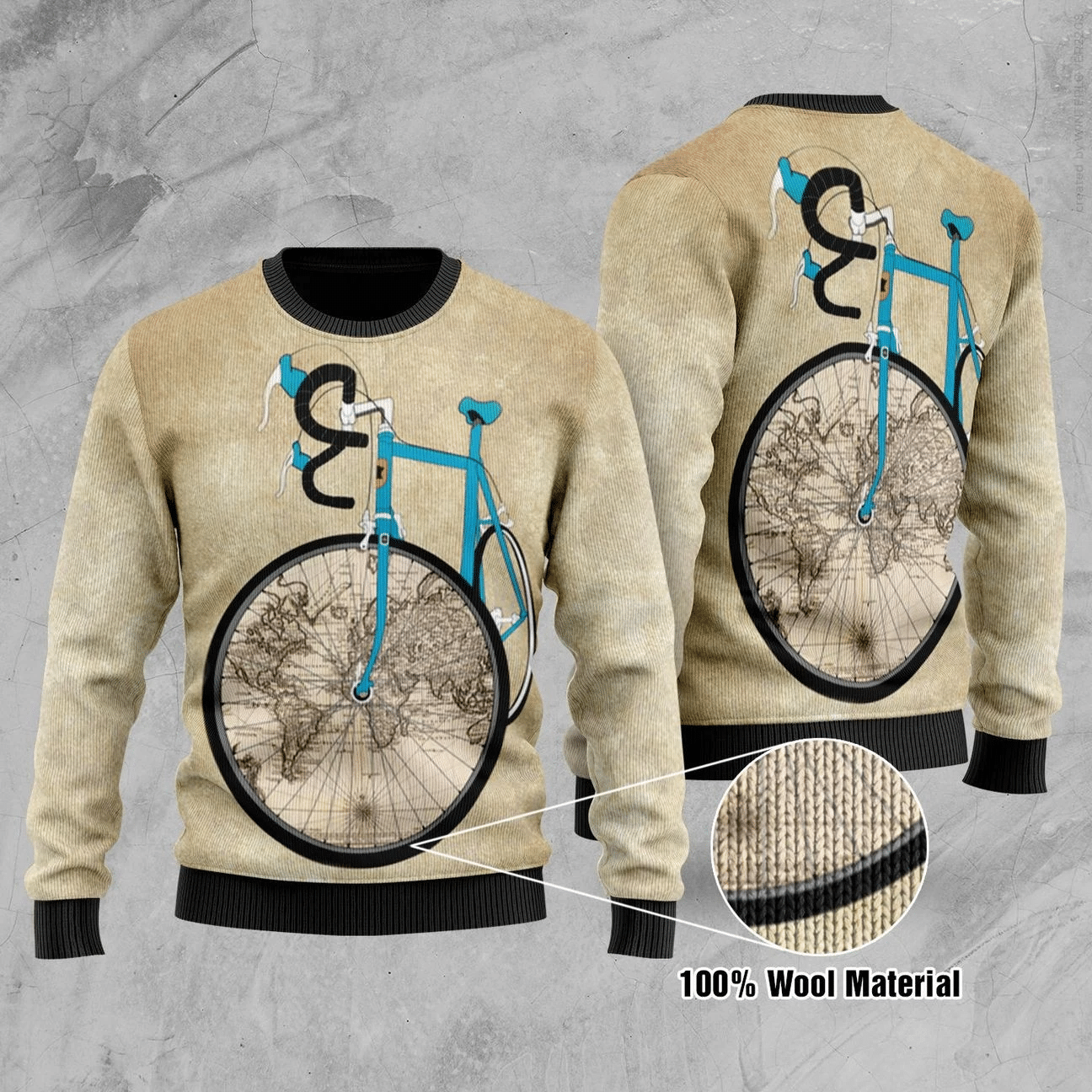 BIKE CHRISTMAS UGLY SWEATER HN141241