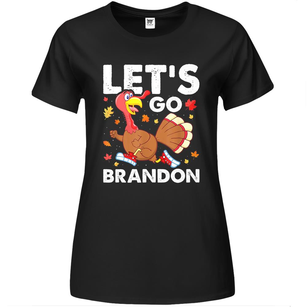 Lets Go Brandon Family Thanksgiving Turkey Friendsgiving Premium Womens T Shirts