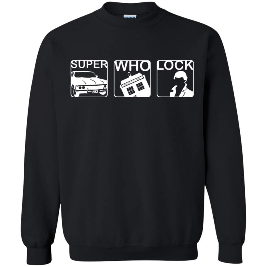 AGR Super Who Lock – Supernatural, Doctor Who And Sherlock Sweatshirt