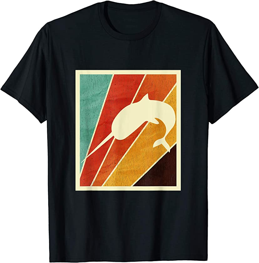 Vintage Narwhal T-shirt Retro Narwhal Shirt Kids T-Shirt