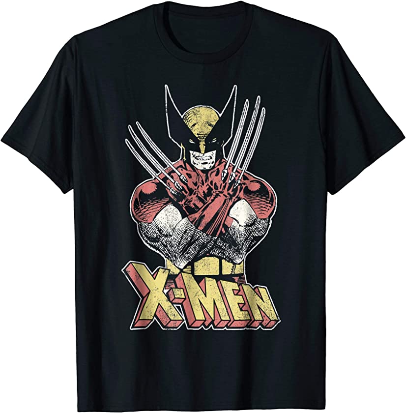 X-Men Wolverine Classic Comic Vintage Graphic T-Shirt