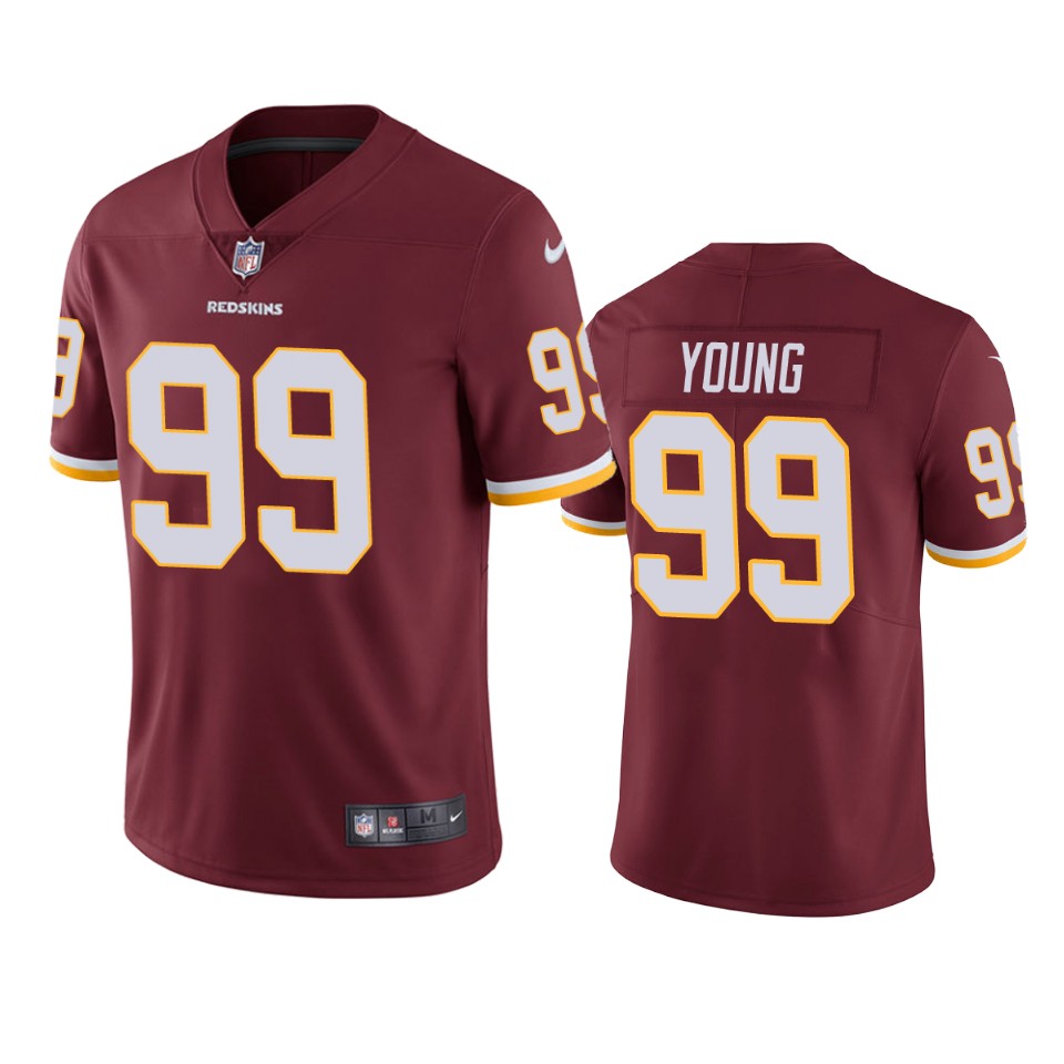 Washington Redskins Chase Young Burgundy 2020 NFL Draft Vapor Limited Jersey