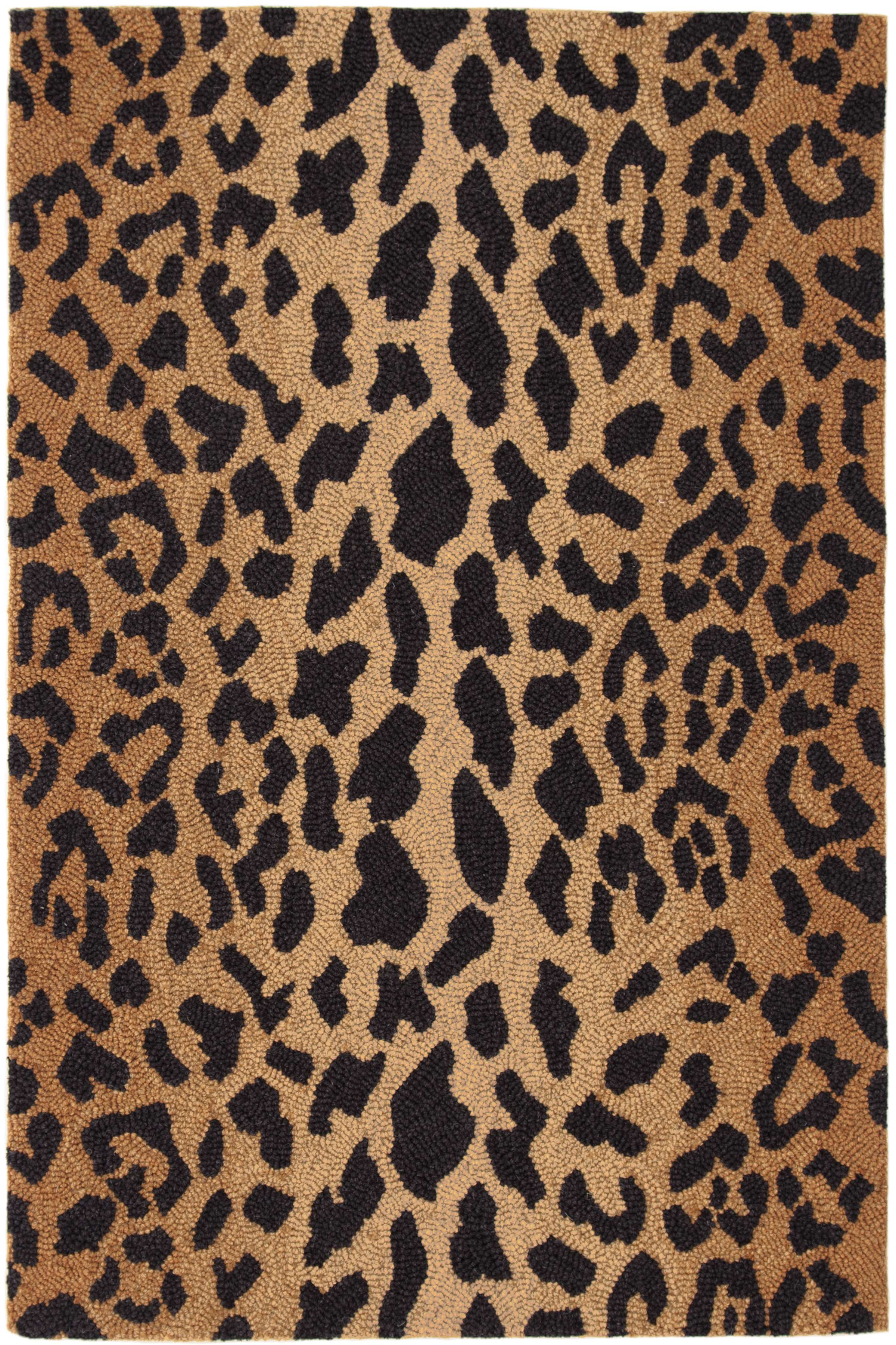 Dash & Albert Leopard Rda372 Camel Rug