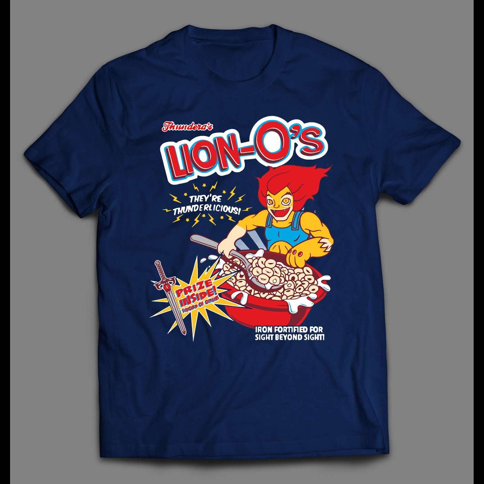 THUNDER CATS LION-O’S CEREAL PARODY HIGH QUALITY SHIRT