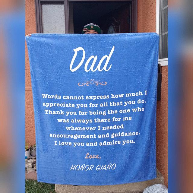 Dear Dad Gift, Personalized Blanket For Dad, Dad Gift, Dad Blanket, Blanket For Dad, Dad Blanket Personalized, Custom Kids Names Draft