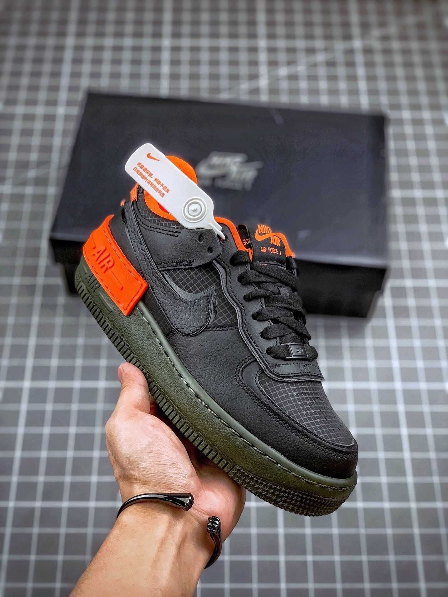 Nike Air Force 1 Shadow Halloween Black Orange 5340040