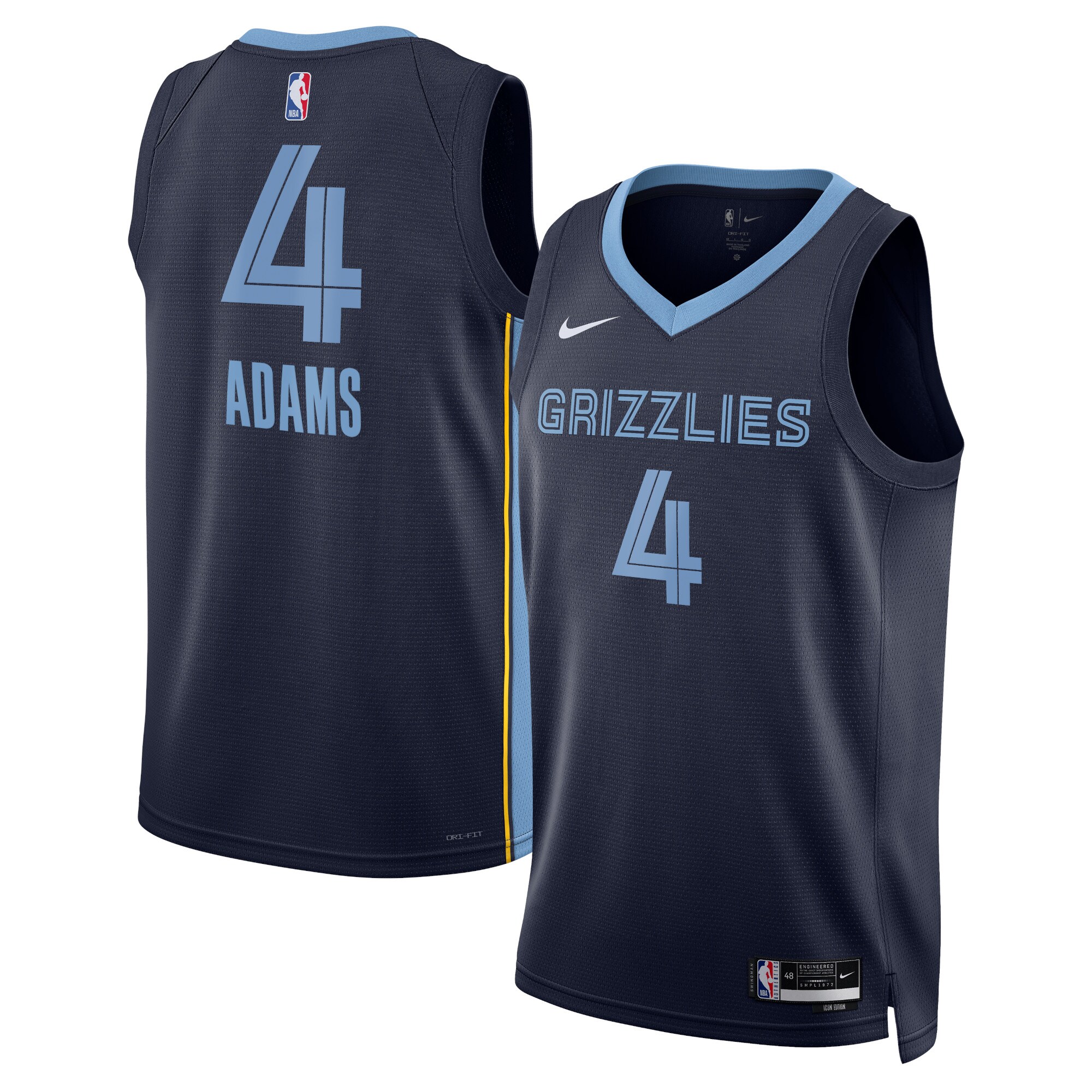 Memphis Grizzlies Icon Edition Swingman Jersey – Navy – Steven Adams – Unisex