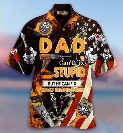 Father's Day Gift Hawaiian Aloha Shirts Dad Can'T Fix Stupid, Graduation Shirt Ideas 2024, Funny T-Shirt Sayings - Vivavogue Fashion - Bluey Mom