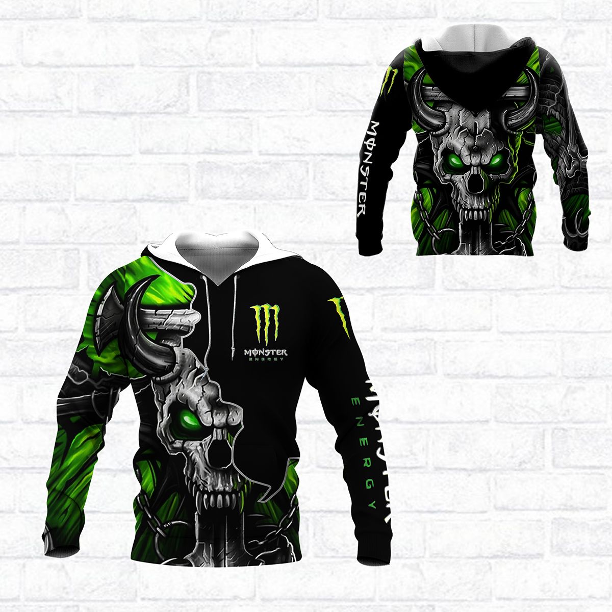 3D All Over Printed Monster Energy An -Va Shirts Ver 1 (Black)