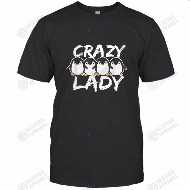 Crazy Penguin Lady T-shirt