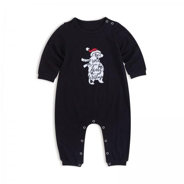 Christmas Family Pajama – Sweatshirt Black Puppy Pajama