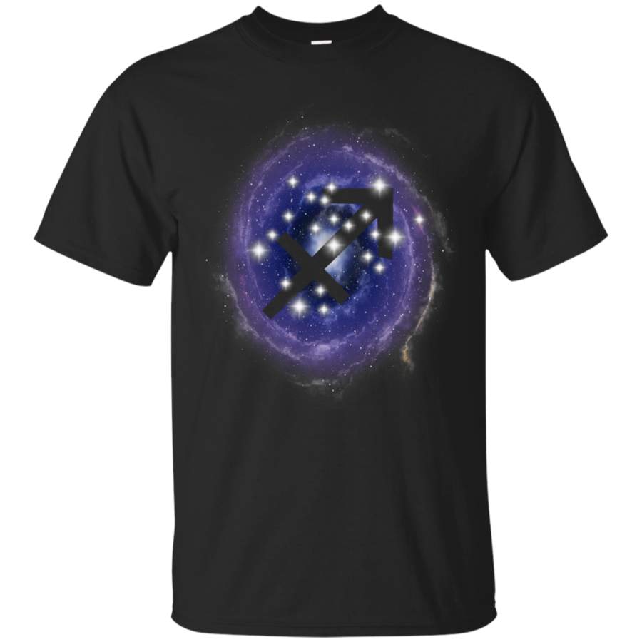 AGR Sagittarius Zodiac Sign Stars Constellation on Nebula T-Shirt Hoodie Long sleeve Sweatshirt