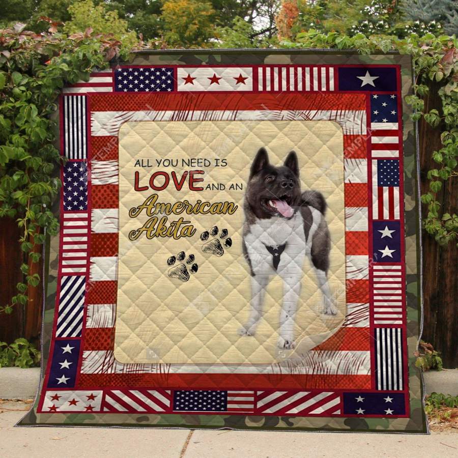 AMERICAN AKITA Blanket 3D Printing