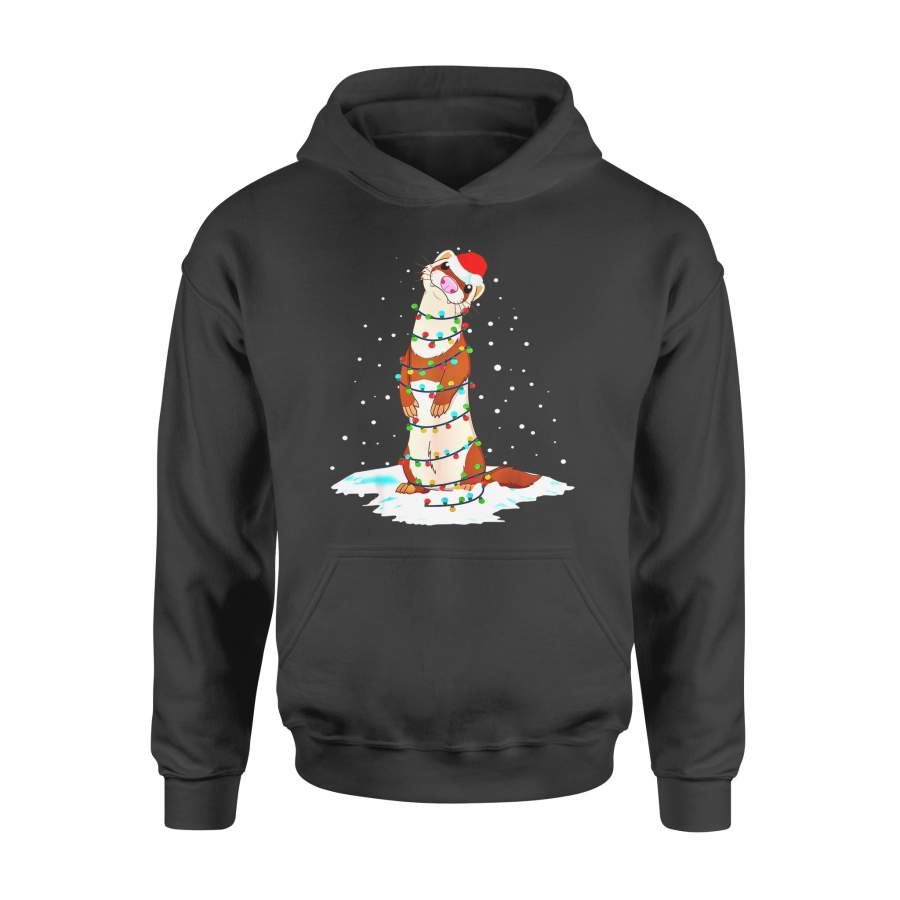 Christmas gift idea Ferret Santa Xmas Light Tree T-Shirt – Standard Hoodie