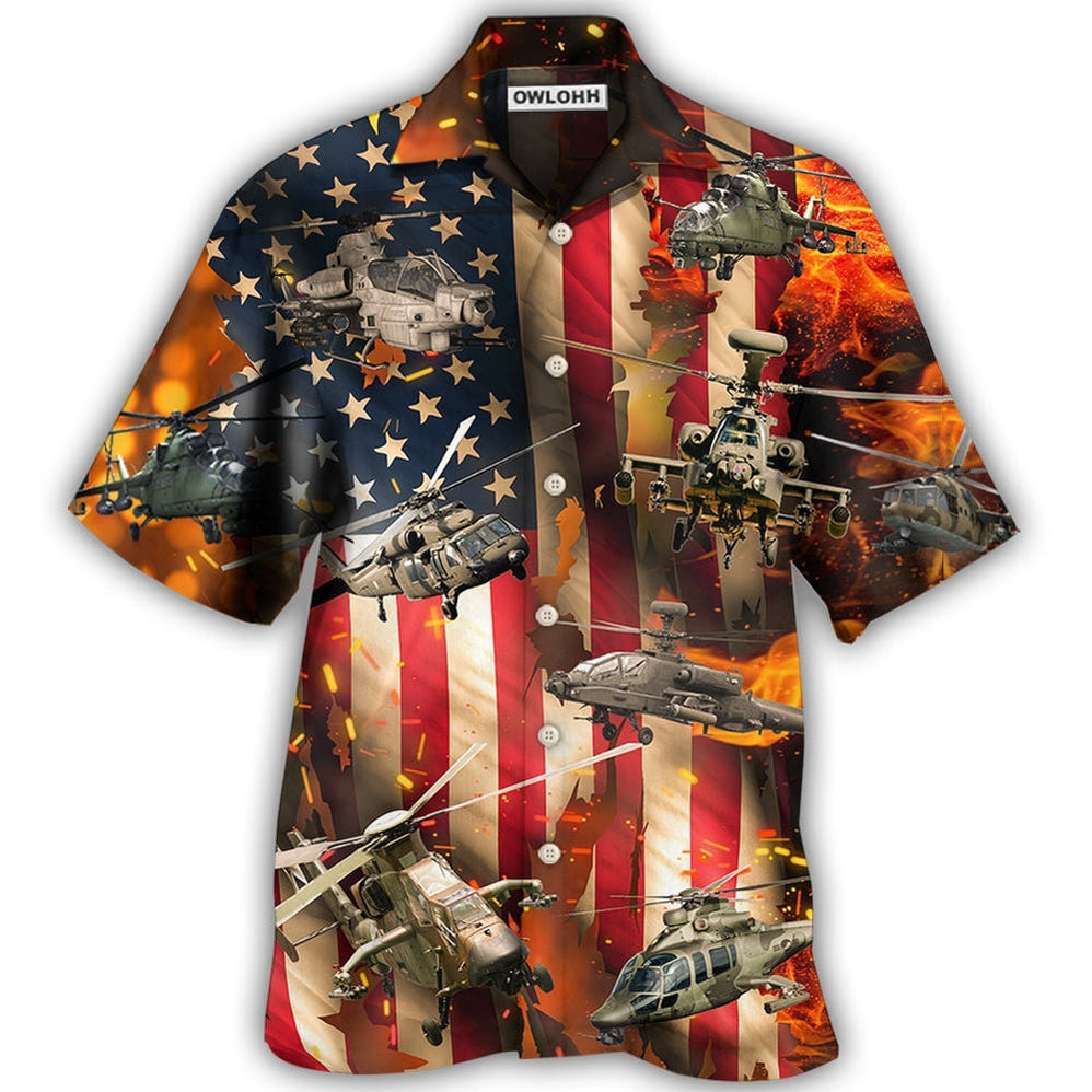 Combat Aircraft Us Army Style Hawaii Shirt Ha86570