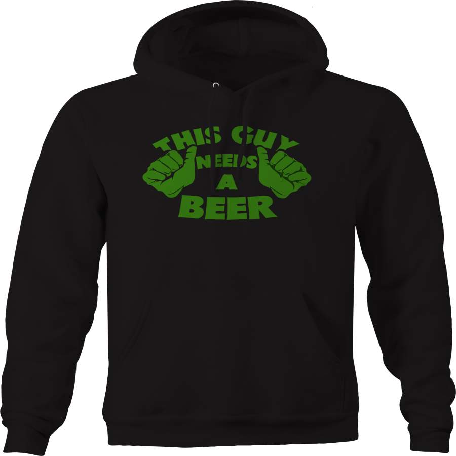 This Guy Needs a Beer Green Hulk Hoodie